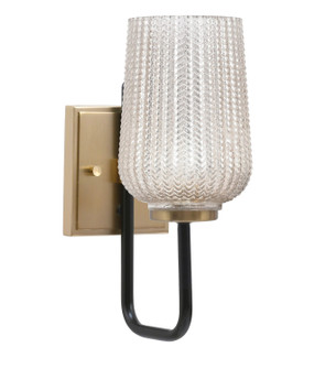 Sandia One Light Wall Sconce in Matte Black & New Age Brass (200|6221-MBNAB-4253)