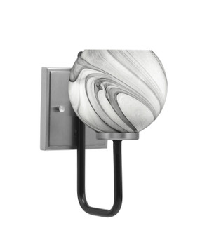 Sandia One Light Wall Sconce in Matte Black & Graphite (200|6221-MBGP-4109)
