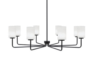 Sandia Eight Light Chandelier in Matte Black (200|6208-MB-310)