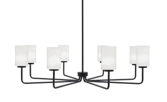 Sandia Eight Light Chandelier in Matte Black (200|6208-MB-3001)