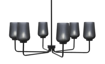 Sandia Six Light Chandelier in Matte Black (200|6206-MB-4252)