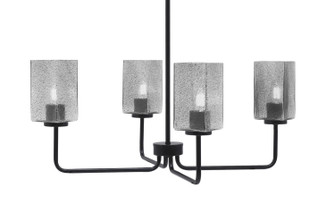 Sandia Four Light Chandelier in Matte Black (200|6204-MB-542)