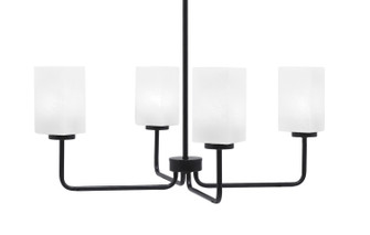 Sandia Four Light Chandelier in Matte Black (200|6204-MB-541)