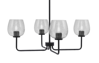Sandia Four Light Chandelier in Matte Black (200|6204-MB-4812)