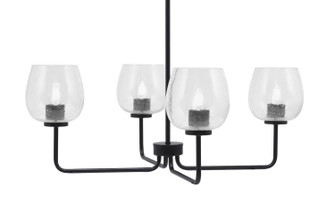 Sandia Four Light Chandelier in Matte Black (200|6204-MB-4810)