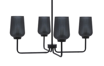 Sandia Four Light Chandelier in Matte Black (200|6204-MB-4252)