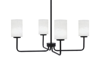 Sandia Four Light Chandelier in Matte Black (200|6204-MB-310)