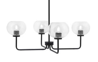 Sandia Four Light Chandelier in Matte Black (200|6204-MB-202)