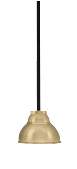 Sandia One Light Mini Pendant in Matte Black & New Age Brass (200|6201-MBNAB-427-NAB)