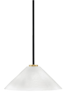Sandia One Light Pendant in Matte Black & New Age Brass (200|6201-MBNAB-2161)