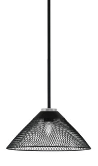 Sandia One Light Mini Pendant in Matte Black & Graphite (200|6201-MBGP-808-MB)