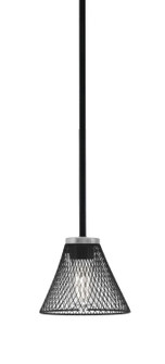 Sandia One Light Mini Pendant in Matte Black & Graphite (200|6201-MBGP-805-MB)