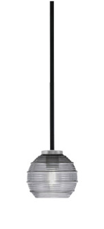 Sandia One Light Mini Pendant in Matte Black & Graphite (200|6201-MBGP-5112)