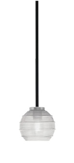 Sandia One Light Mini Pendant in Matte Black & Graphite (200|6201-MBGP-5110)