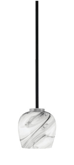 Sandia One Light Mini Pendant in Matte Black & Graphite (200|6201-MBGP-4819)