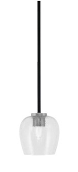 Sandia One Light Mini Pendant in Matte Black & Graphite (200|6201-MBGP-4810)