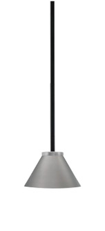 Sandia One Light Mini Pendant in Matte Black & Graphite (200|6201-MBGP-421-GP)