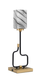 Sandia One Light Accent Lamp in Matte Black & New Age Brass (200|60-MBNAB-549)
