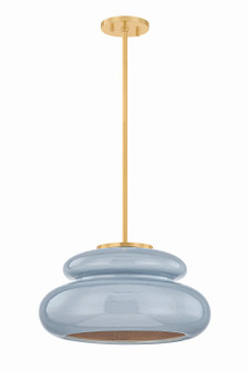 Pia One Light Pendant in Aged Brass (428|H1145701-AGB/CCC)