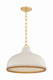 Southfields One Light Pendant in Aged Brass (70|5317-AGB/CCP)