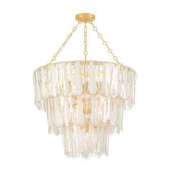 Tappan 13 Light Chandelier in Vintage Gold Leaf (70|1713-VGL)