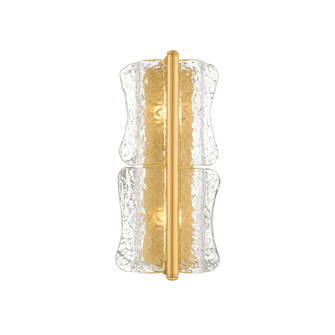 Fosterdale Two Light Wall Sconce in Aged Brass (70|1372-AGB)