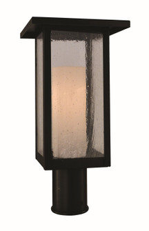 Meredith One Light Post Mount in Satin Black (37|MEP-8LCR-BK)