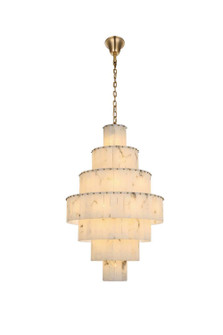 Georgina 37 Light Chandelier in Satin Gold (173|1015G32SG-33ST)