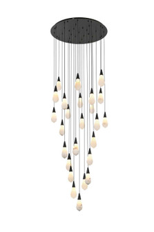 Amora LED Chandelier in Black (173|1013G36BK-22ST)