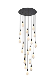 Amora LED Chandelier in Black (173|1013G32BK-22ST)