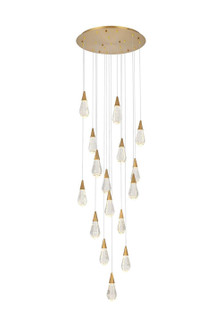 Amora LED Pendant in Satin Gold (173|1013D28SG-02CR)
