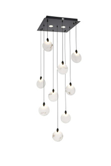 Avery LED Pendant in Black (173|1012S20BK-11ST)