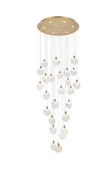Avery LED Chandelier in Satin Gold (173|1012G36SG-11ST)
