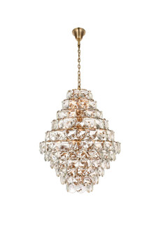 Charlotte 66 Light Chandelier in Satin Gold (173|1010G42SG-01CR)