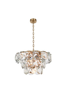 Charlotte 12 Light Chandelier in Satin Gold (173|1010D24SG-01CR)