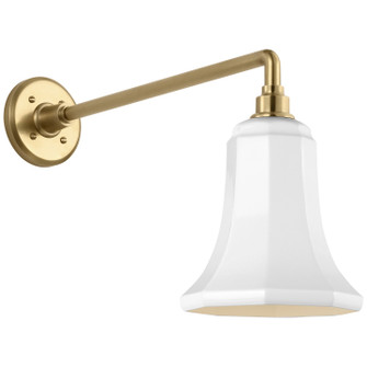 Academy Barn Light LED Barn Light in Hand-Rubbed Antique Brass (268|TOB 2812HAB/S8-WHT)