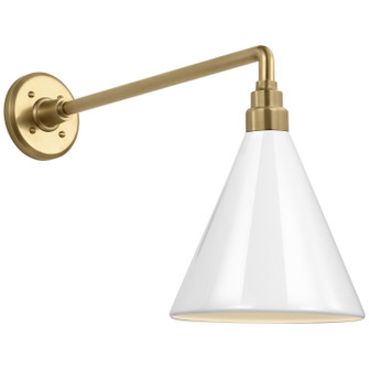 Academy Barn Light LED Barn Light in Hand-Rubbed Antique Brass (268|TOB 2812HAB/S10-WHT)
