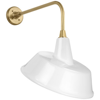 Academy Barn Light LED Barn Light in Hand-Rubbed Antique Brass (268|TOB 2809HAB/S4-WHT)