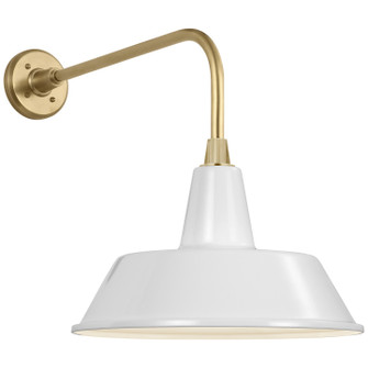 Academy Barn Light LED Barn Light in Hand-Rubbed Antique Brass (268|TOB 2809HAB/S2-WHT)