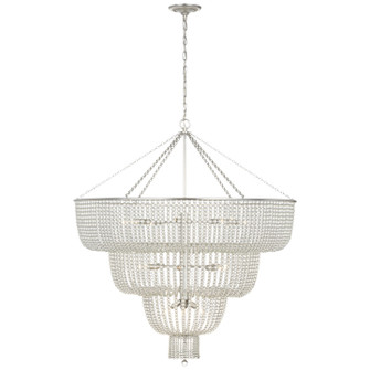 Jacqueline LED Chandelier in Burnished Silver Leaf (268|ARN 5303BSL-CG)
