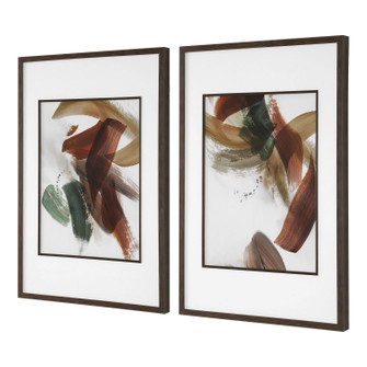 Velocity Abstract Prints, S/2 in Dark Walnut (52|32548)