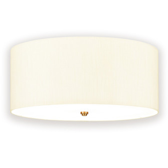 Fletcher Five Light Flush Mount in Aged Brass, Ivory Shade (175|FM-FLETCHER22-5LT-IV-AB)