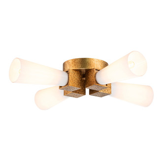 Kristy Four Light Flush Mount in Distressed Gold (175|FM30208G-4)