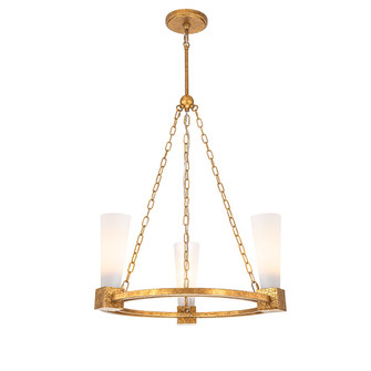 Kristy Three Light Chandelier in Distressed Gold (175|CH30208G-3)
