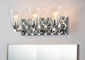 Alpha Three Light Vanity in Polished Chrome (175|BB1302PC-3)