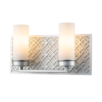 Ziggy Two Light Bath in Lacquered Silver (175|BB1185LS-2)