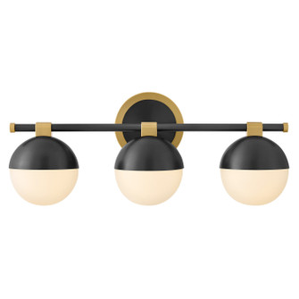 Bowie LED Vanity in Lacquered Brass (13|54563LCB-BK)