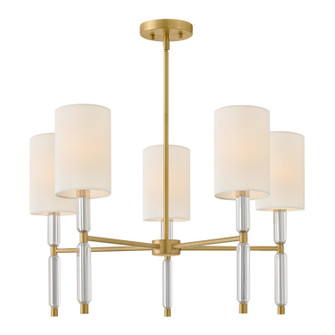 Anika LED Chandelier in Lacquered Brass (13|47615LCB)