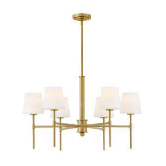 Saunders LED Chandelier in Lacquered Brass (13|46954LCB)