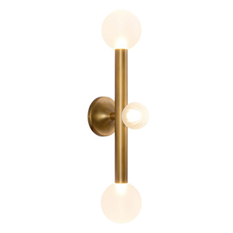 Reese LED Vanity Light in Vintage Brass/Opal Glass (347|WS32823-VB/OP)